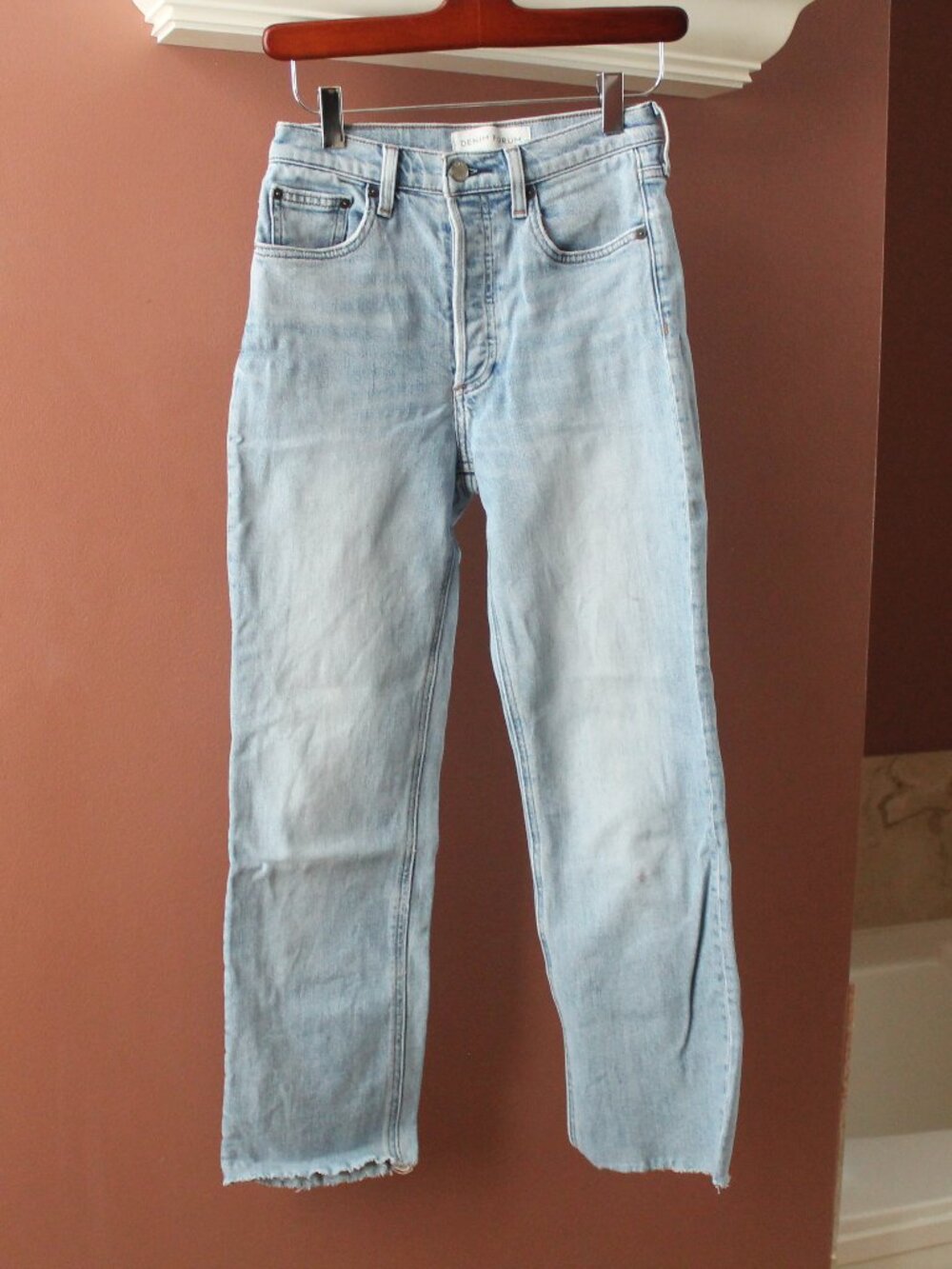 Denim Forum Arlo High Rise Straight 28L size 25